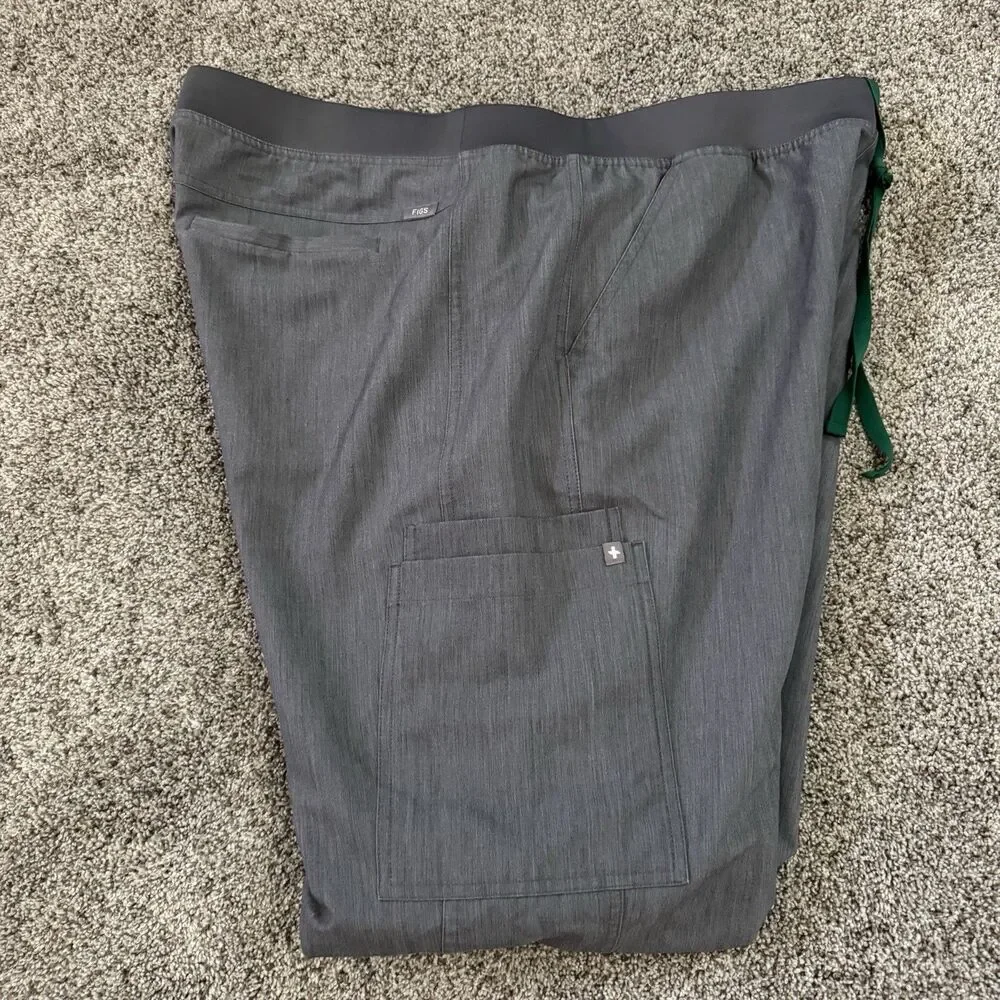 FIGS Axim Cargo Scrub Pants T2001 Graphite Gray Men’s Size 3XL
